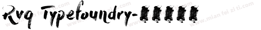 Rvq Typefoundry字体转换